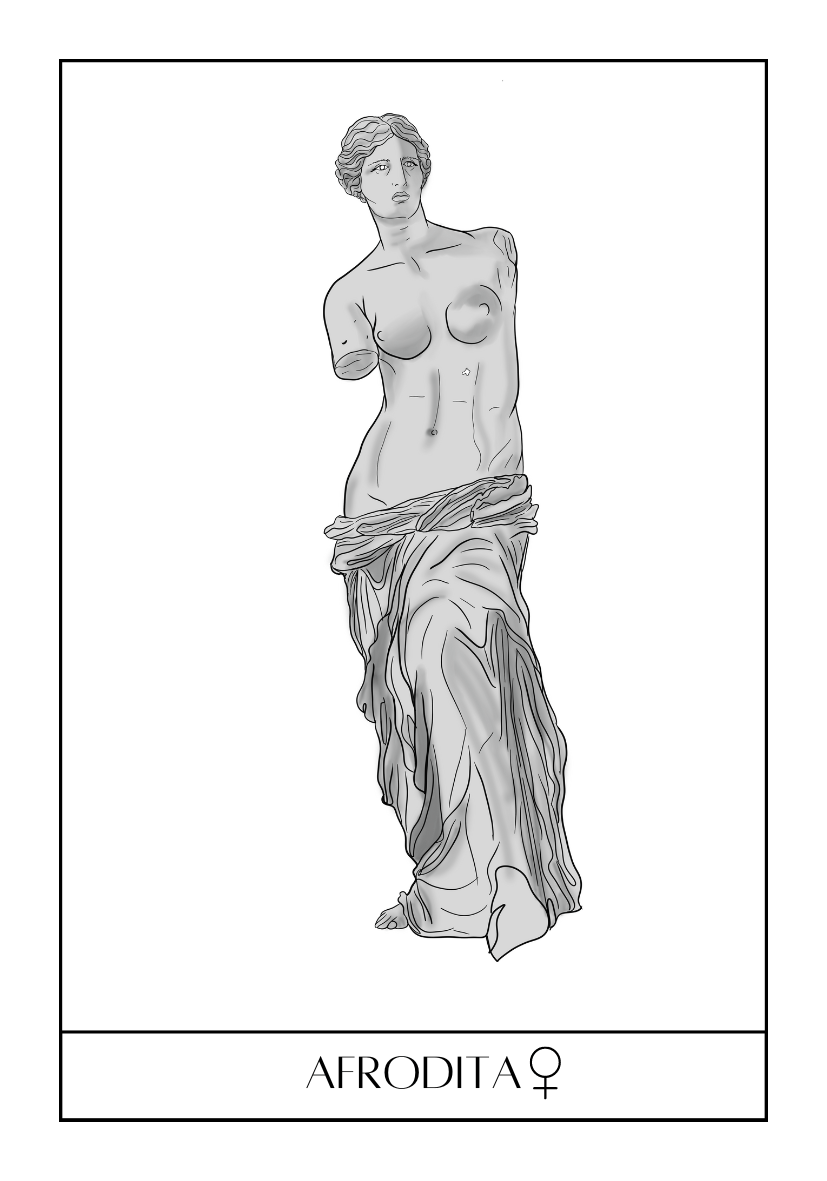 Printable Tarot Deck Minimalistic Greek Gods product image (8)