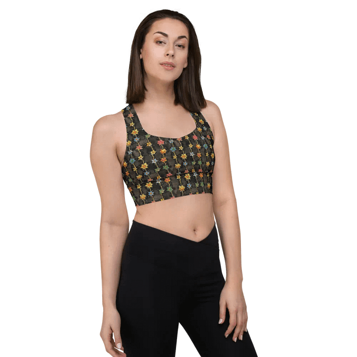 Flora Cascade Longline Sports Bra product image (1)