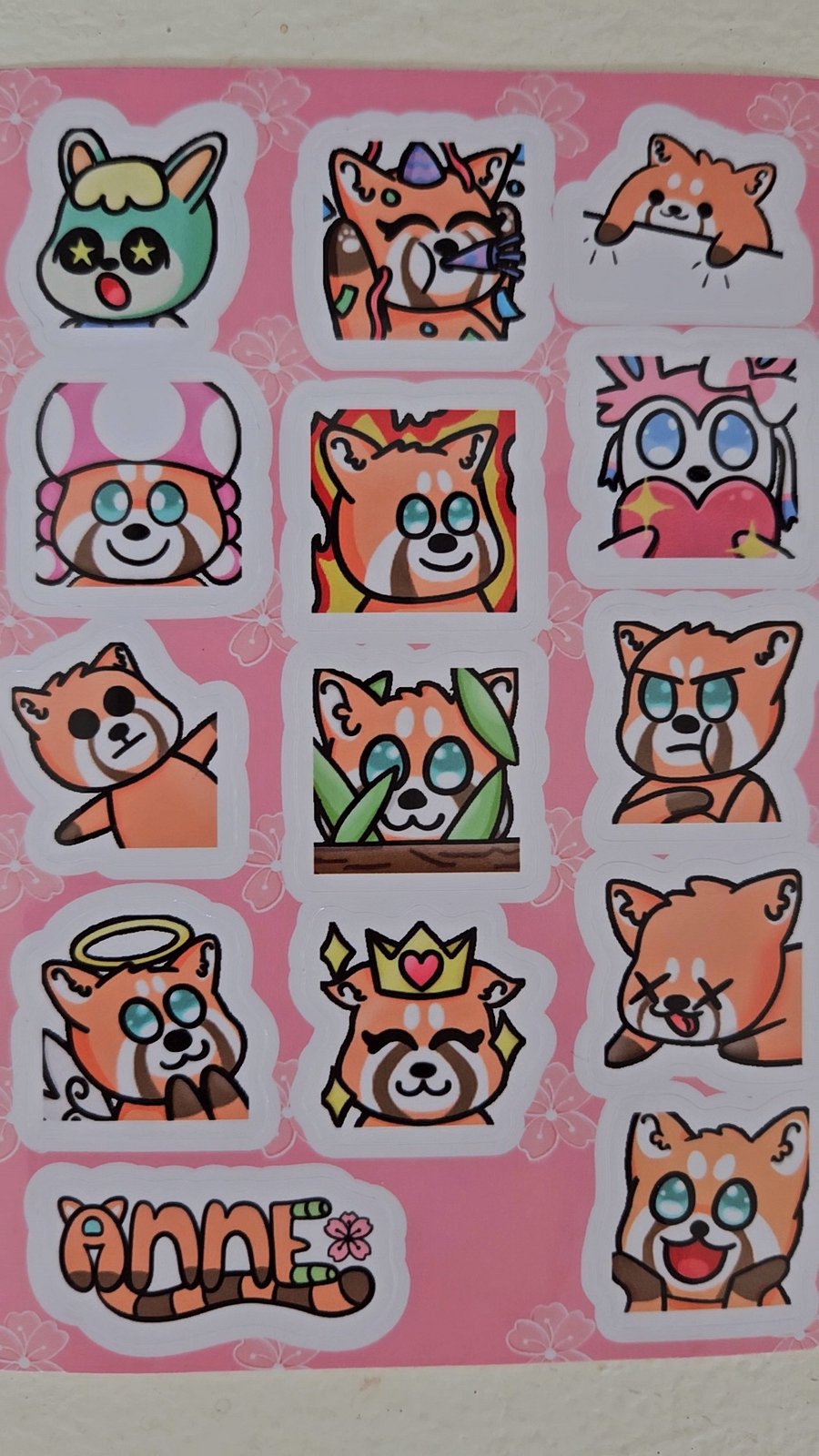 Anne emote stickersheet 2 product image (1)
