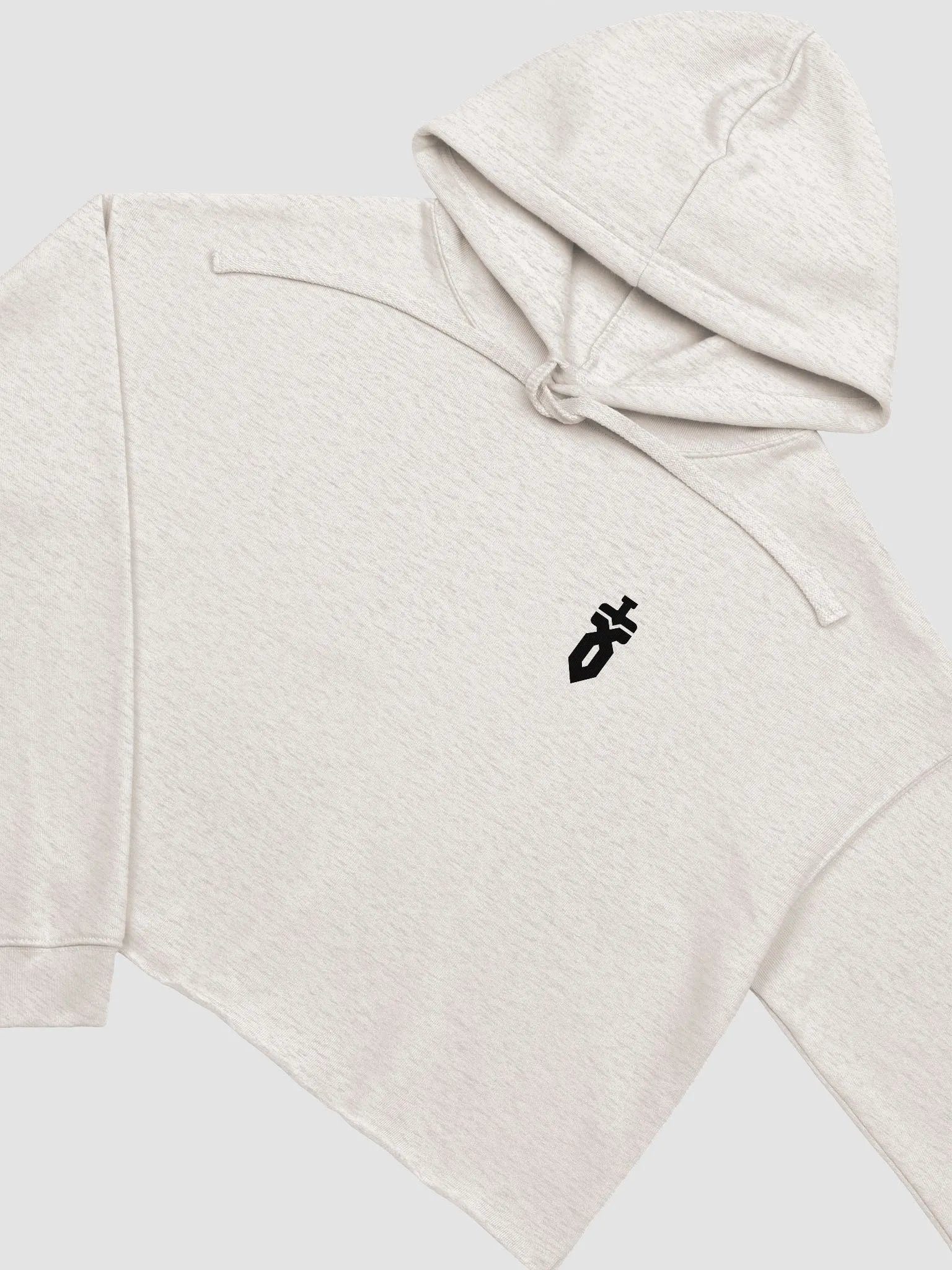 Crop Top Hoodie (Black Logo) product image (7)