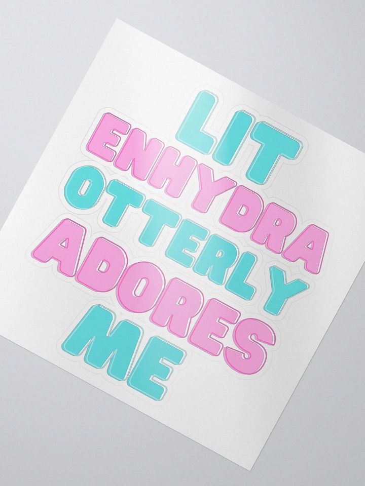 litenhydra Otterly Adores Me sticker product image (1)
