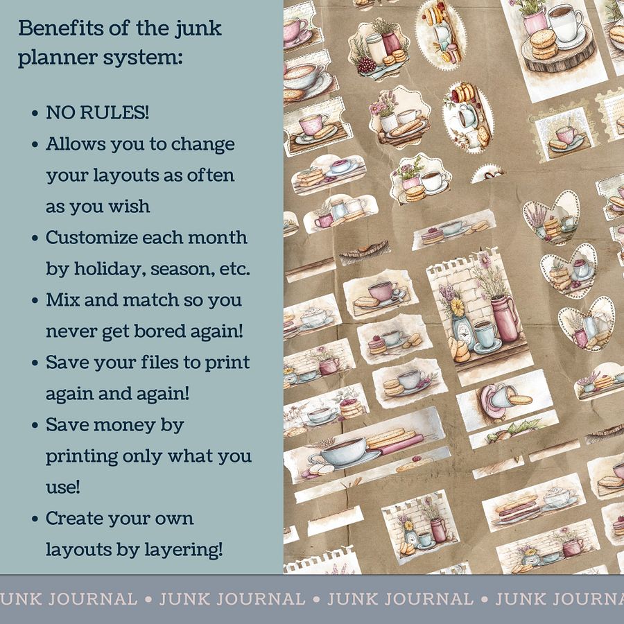 Coffee & Biscuits - Printable Ephemera Set 2 V5 product image (4)
