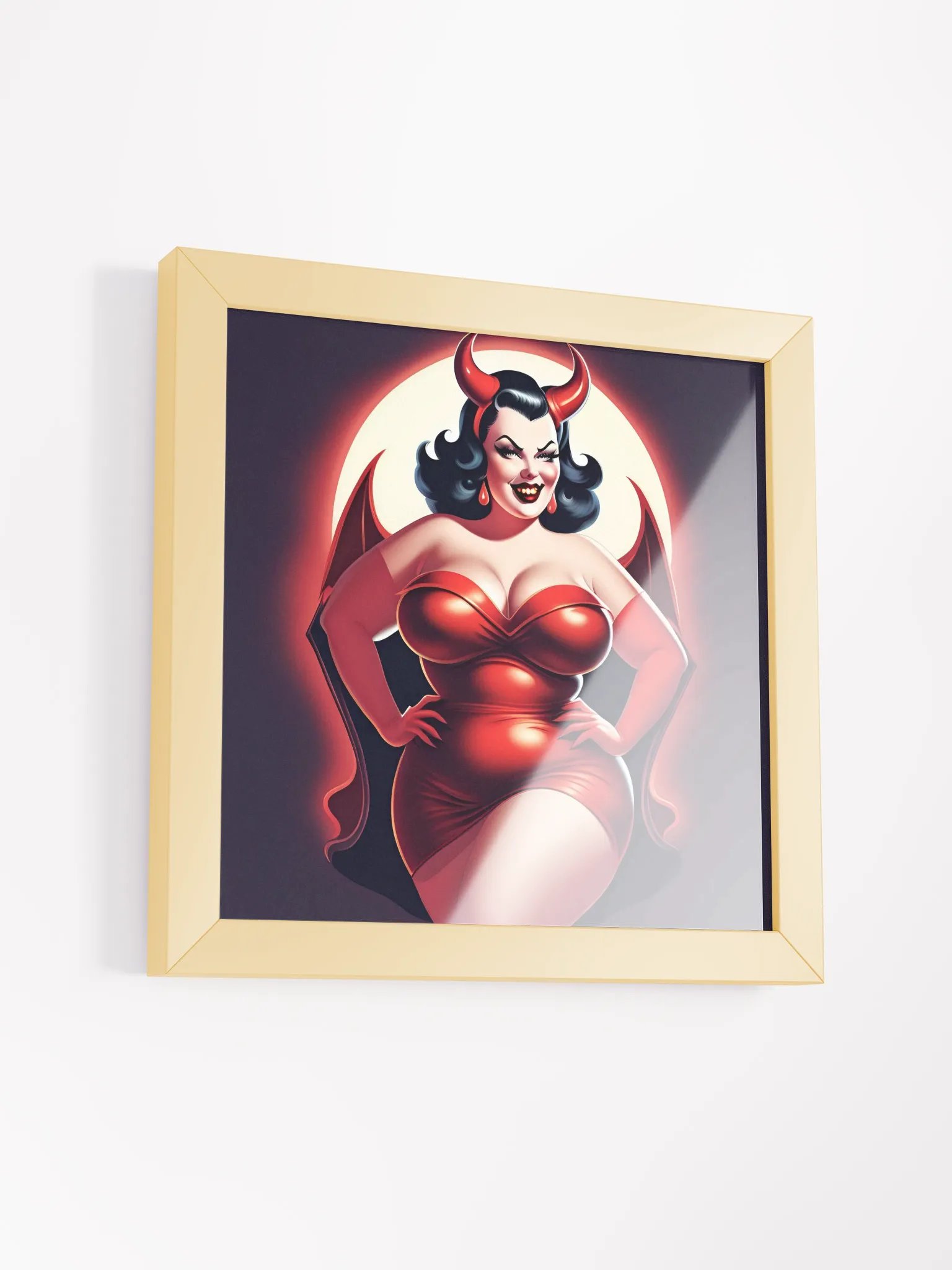 Sultry Devilish Temptation Framed Poster product image (32)