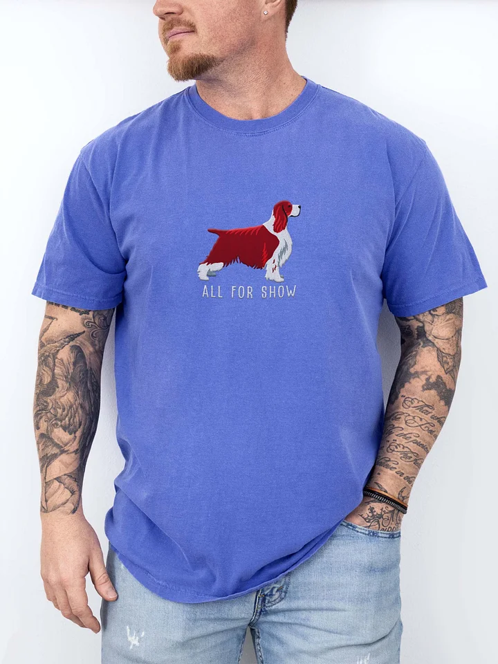 All For Show T-Shirt(Embroidered) of a Springer Spaniel(Liver Tricolor, Show Type) product image (2)