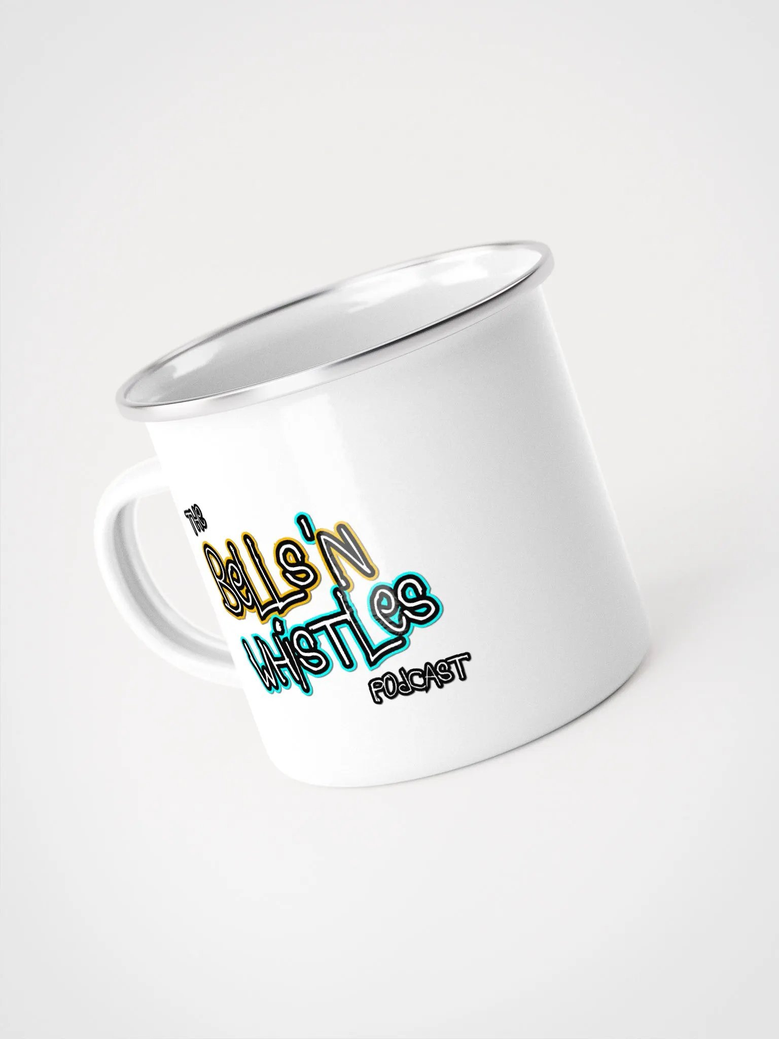 The Bells 'N Whistles Podcast Enamel Mug product image (4)