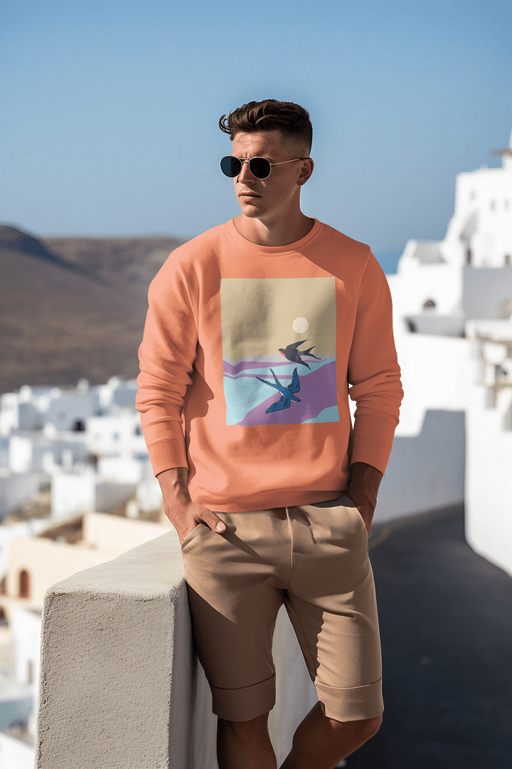 Searching Birds Cotton Sweatshirt - Unisex product image (1)