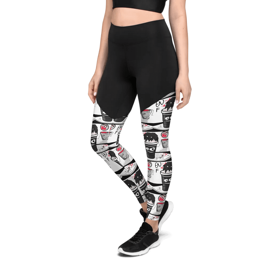 Spiky Coffee Cup Chaos Leggings product image (8)