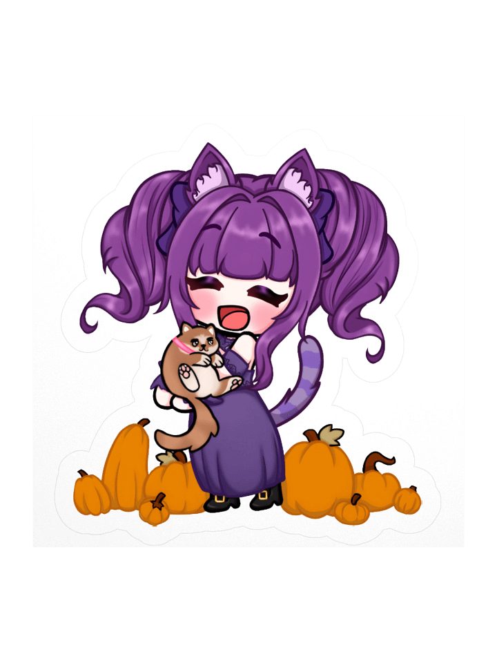 Dahlia and Rose Autumn Sticker product image (1)