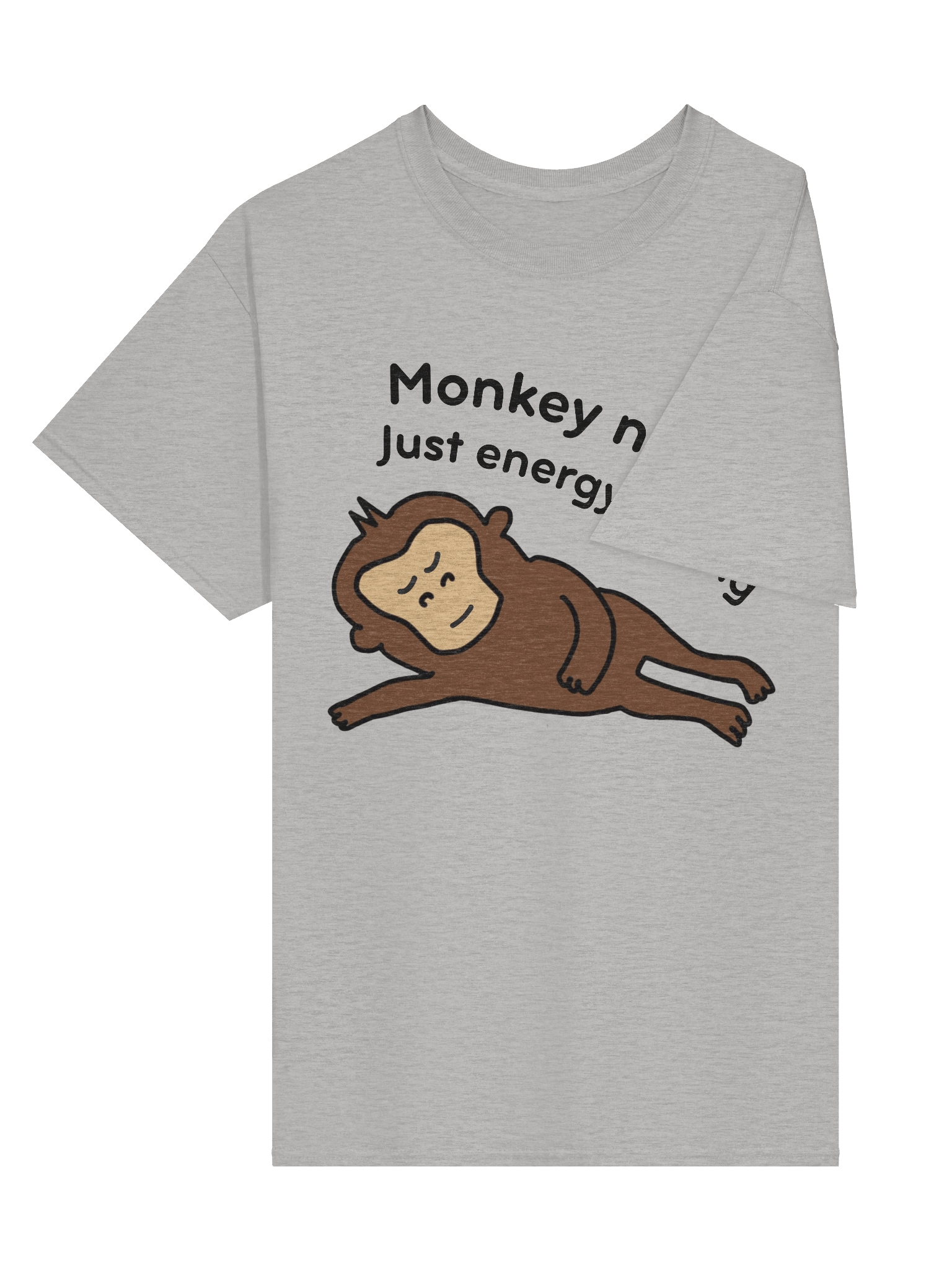 "Monkey not lazy" T-Shirt (Light) product image (5)