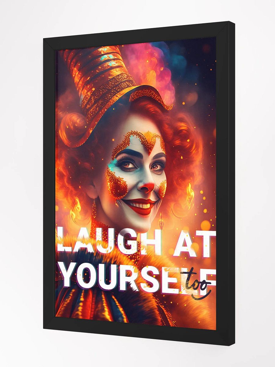 Laugh at yourself too - Clown in fire product image (2)