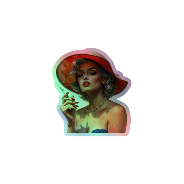 Confident Curves Holographic Sticker Sheet product image (1)