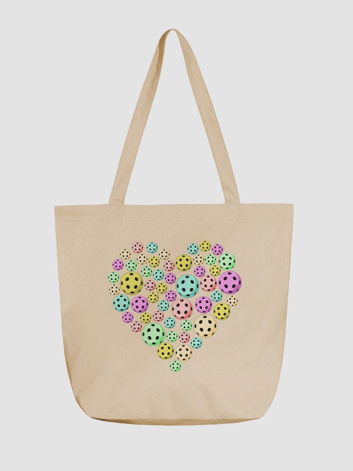 Heart Pickleball Colored Harmony Tote Bag product image (5)
