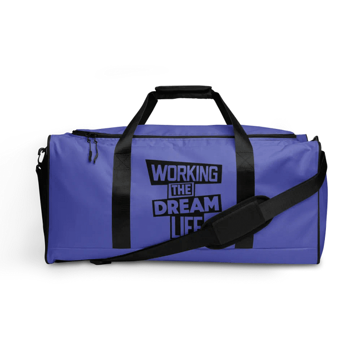 Purple All-Over Print Duffle Bag – Working The Dream Life | Premium Travel & Work Lifestyle Statement product image (1)