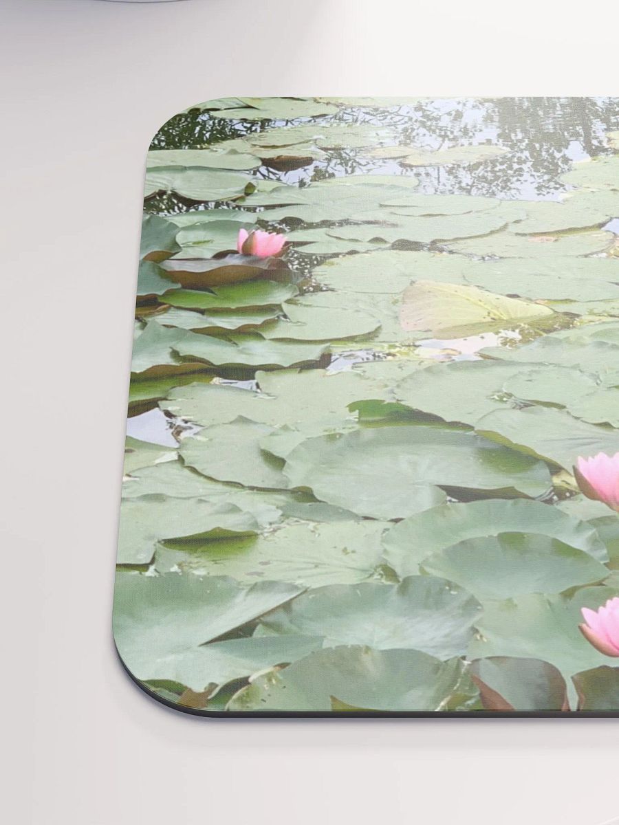 Pink Water Lilies in a Pond Tranquility Mouse Pad product image (3)
