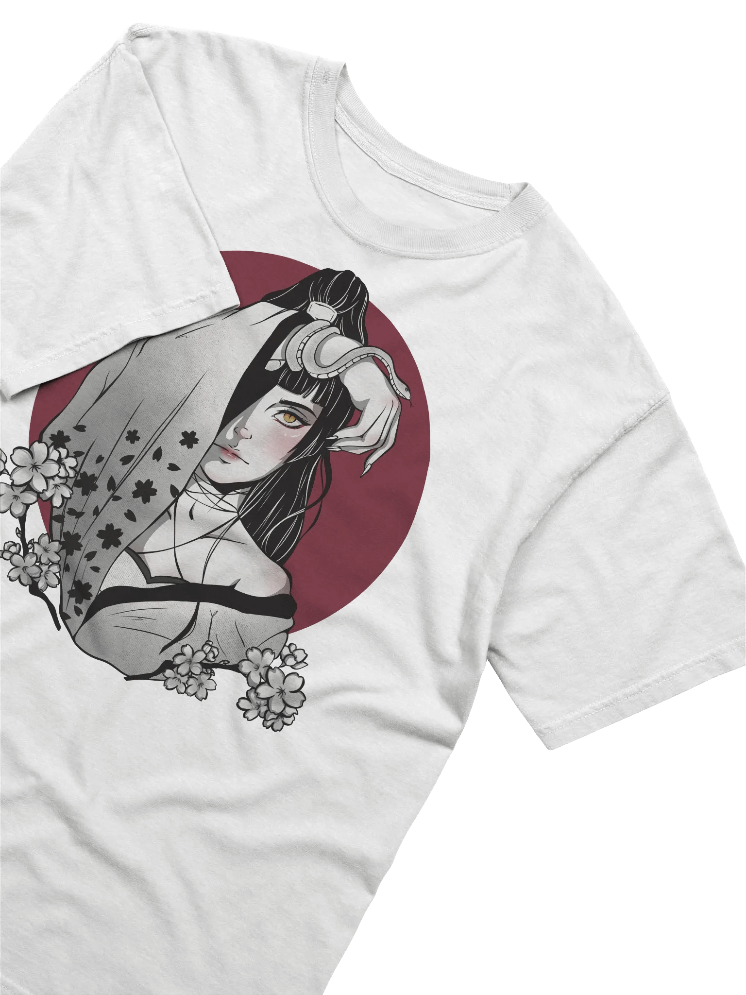 Shadow Bloom T-Shirt (White) product image (5)