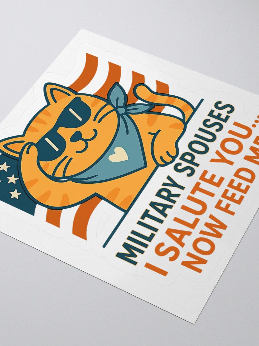 Military Spouse Salute – Feed Me Sticker product image (8)