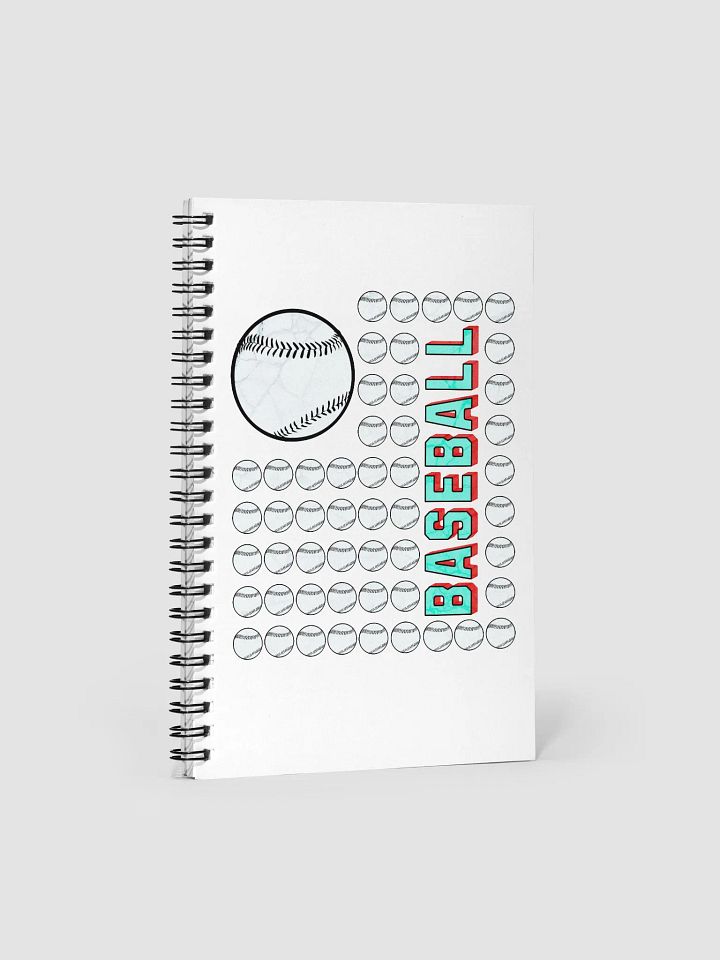 US Flag Baseball Bliss Spiral Notebook product image (1)