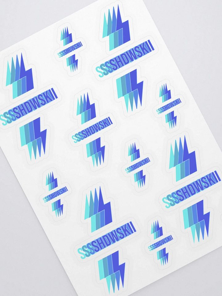 3D STICKERS / BLUE TO LIME BLUE product image (2)