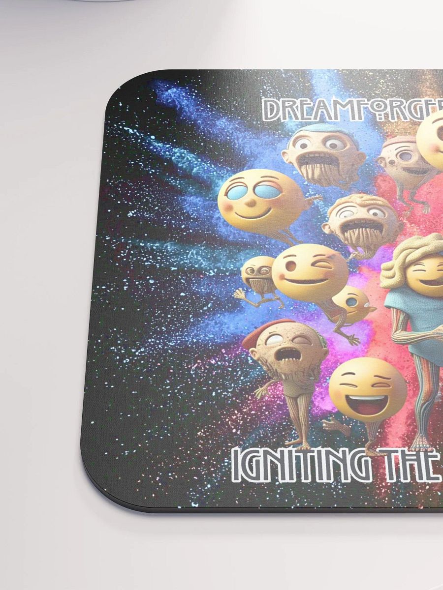 Expression Explosion: Emoji Chaos: Technicolor Dreamscape Edition Mouse Pad product image (6)