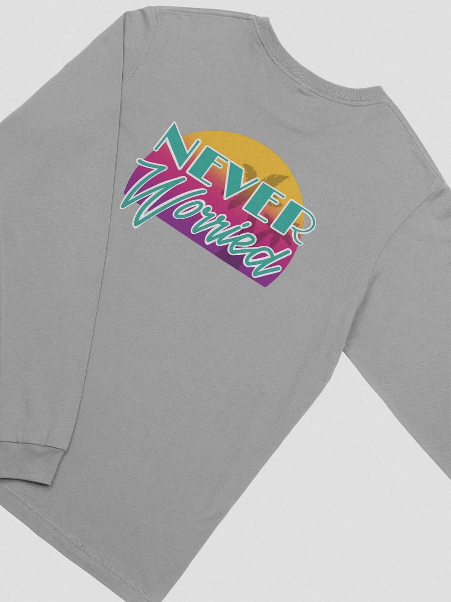 Long Sleeve Uni-Sex Never Worried Teal product image (36)