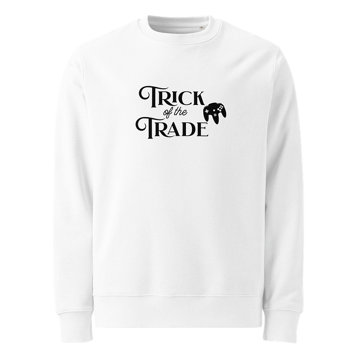 Crewneck Sweater "Trick of the Trade" (White Text) product image (1)
