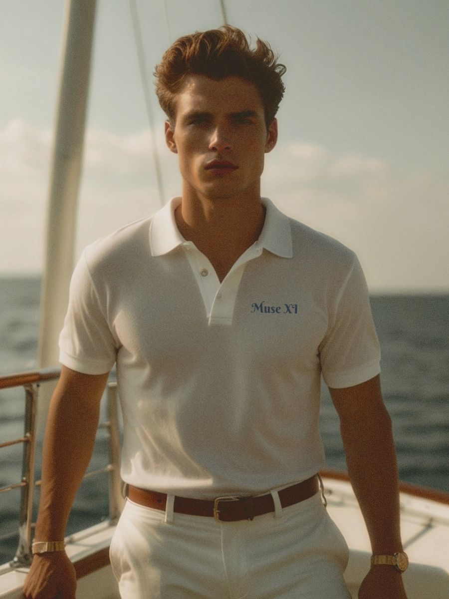 Muse XI x Adidas Performance Polo Shirt (blue) product image (4)