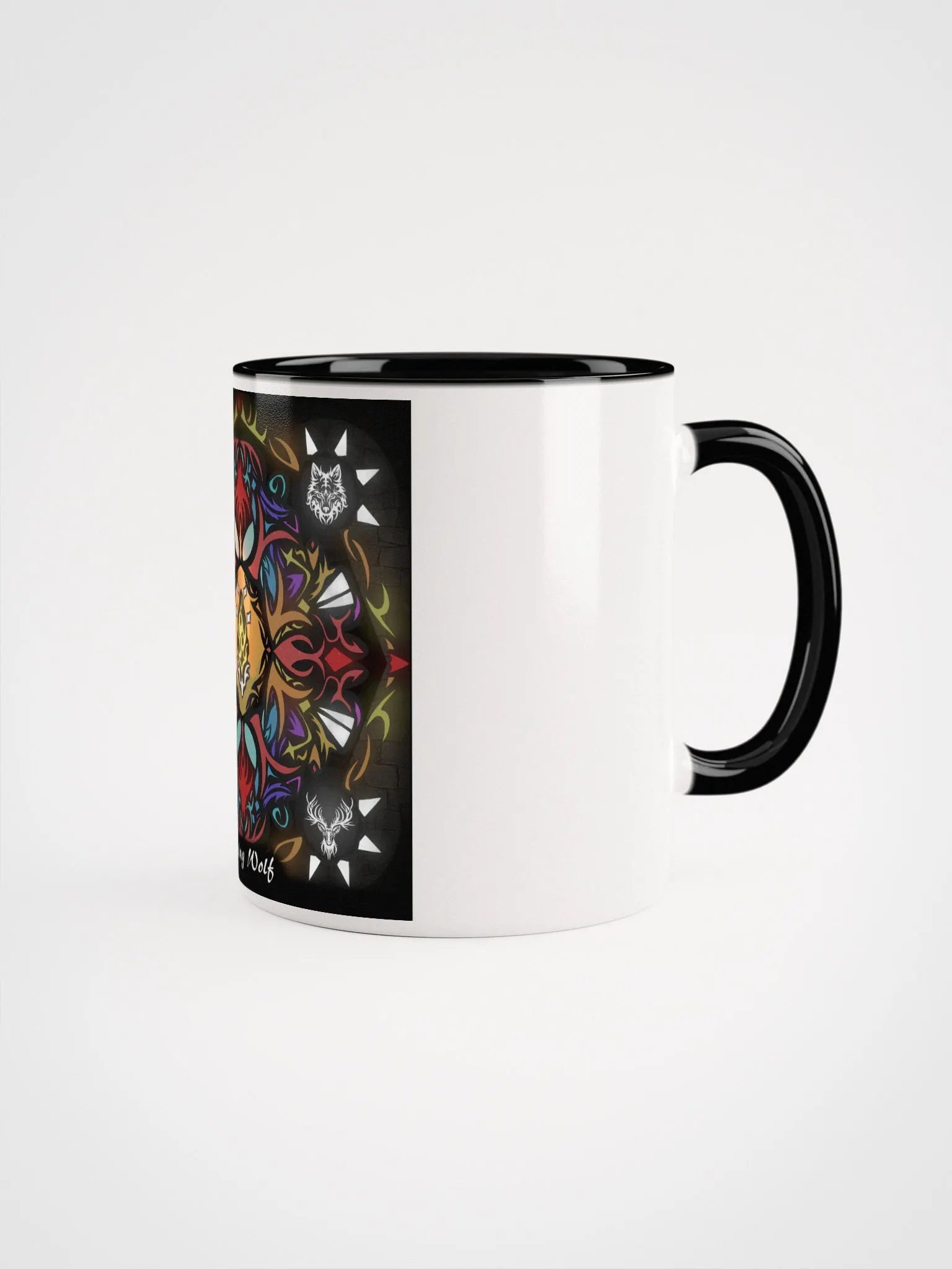 Crying Wolf Album Cover Black & White Mug product image (1)