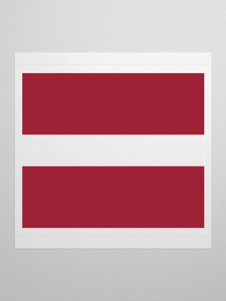 Latvia Flag Sticker | Red White Design | Durable Vinyl | 3 Sizes product image (2)