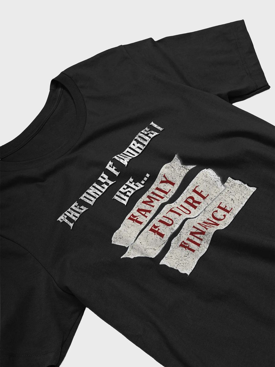 The Only F Words I Use T-Shirt | Family, Future & Finance Tee product image (17)