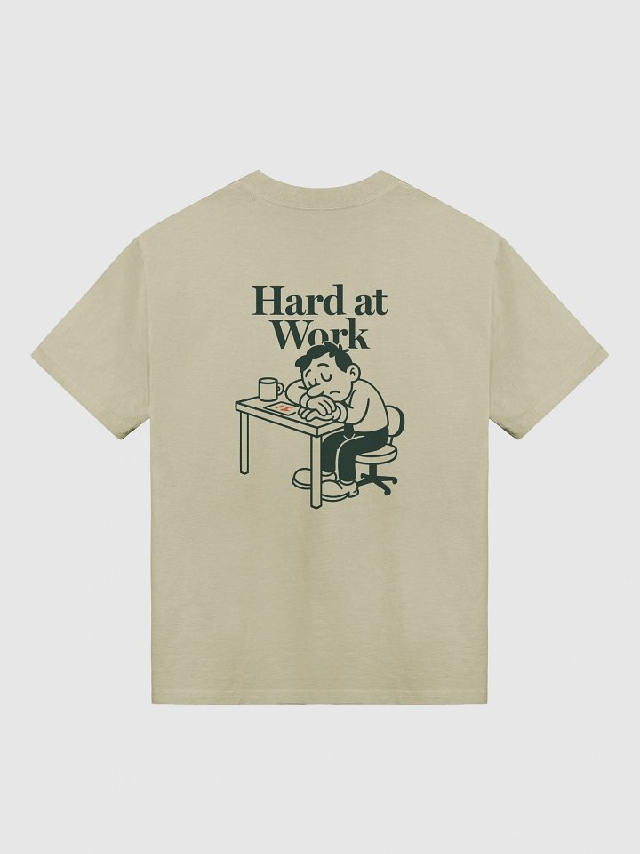 Hard at Work Oversized T-Shirt (Green) product image (2)