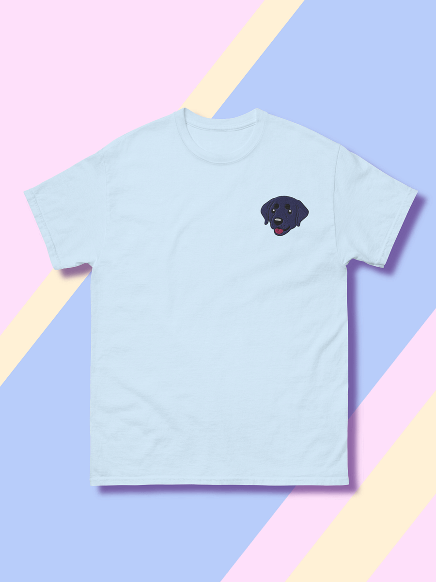 Black Labrador Retriever Dog Embroidered T-Shirt product image (1)