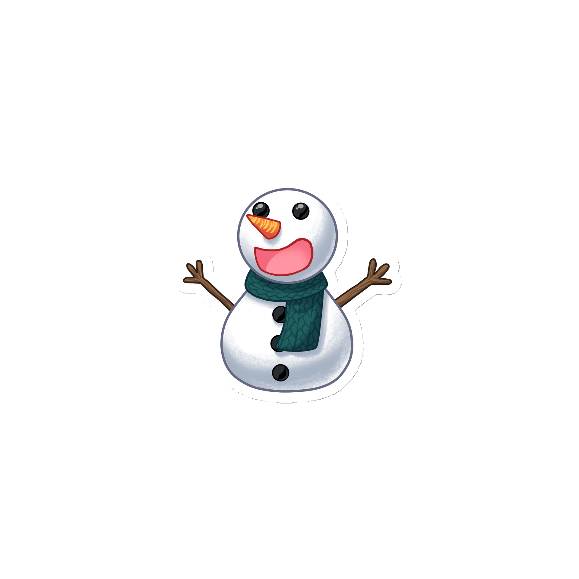 Happy Snowman Magnet product image (1)