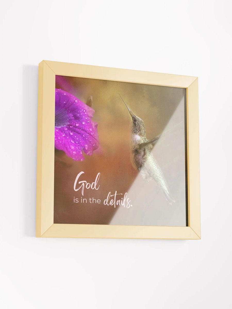 Gods' Little Details Hummingbird Framed Art product image (3)