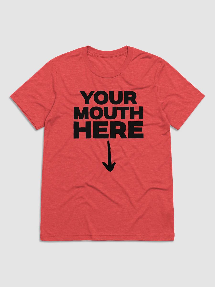 Your Mouth Here – Triblend Arrow Tee product image (1)