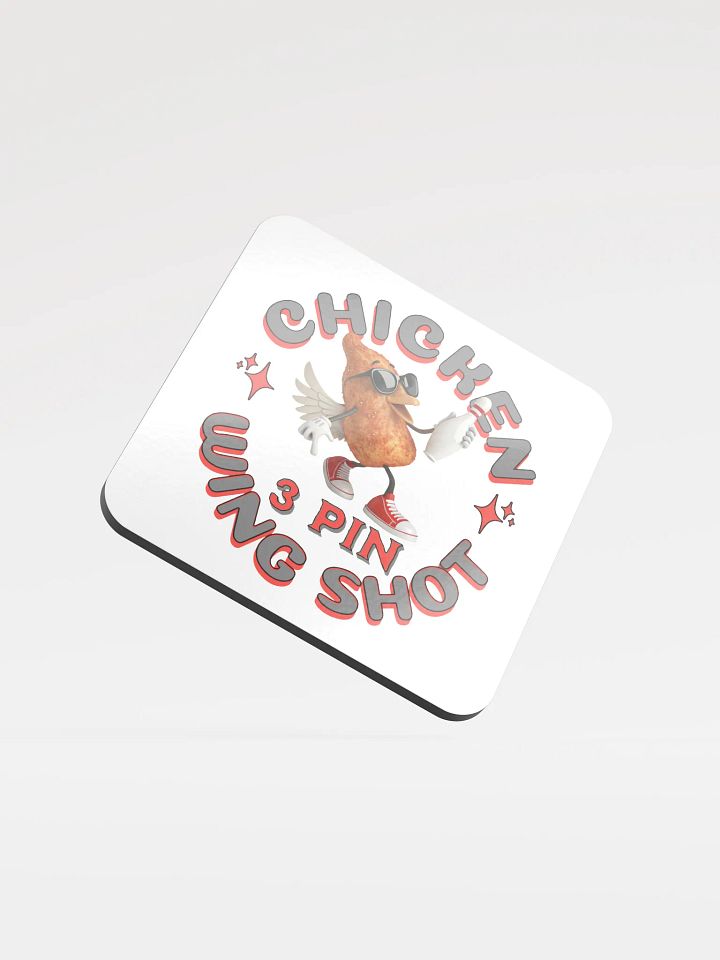 Chicken Wing Shot 3 Pin Bowling Coaster product image (2)