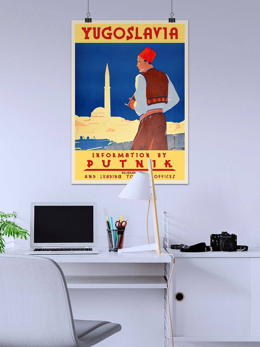 Yugoslavia. Denmark, 1930s (English version) — retro vintage travel poster product image (2)