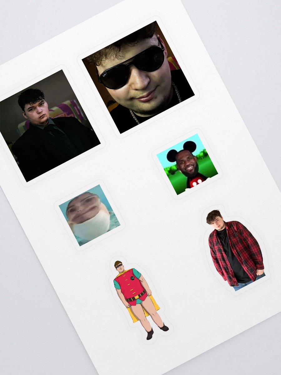 BIGman emote sticker sheet product image (1)