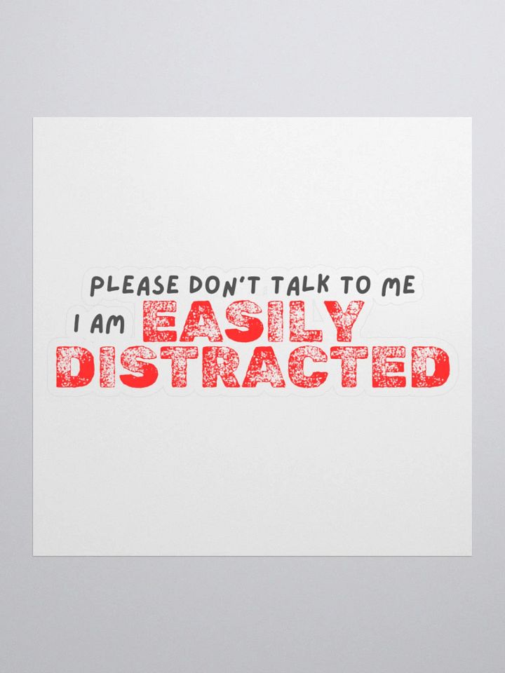 SubClub Easily Distracted Sticker product image (1)