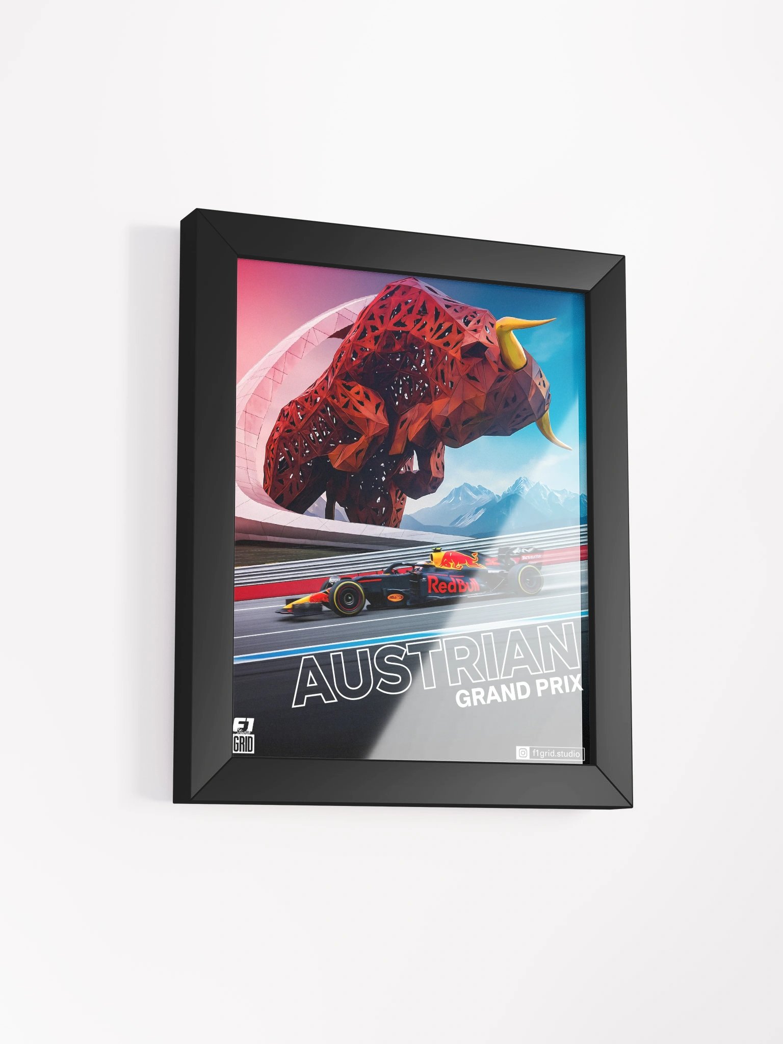 Austrian Grand Prix F1 2025 Poster - Red Bull Ring Dynamic Art Print product image (23)