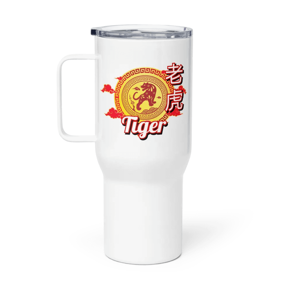 Tiger Chinese Zodiac - Travel Mug w/ Handle product image (1)