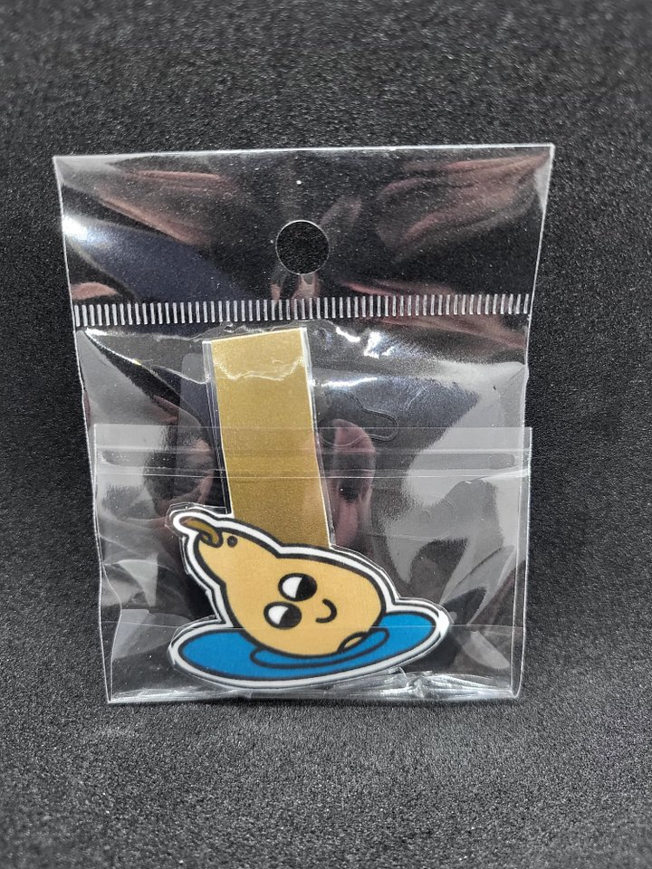Cute Cartoon Bosc Pear Character Magnetic Laminated Bookmark for Foodies product image (1)