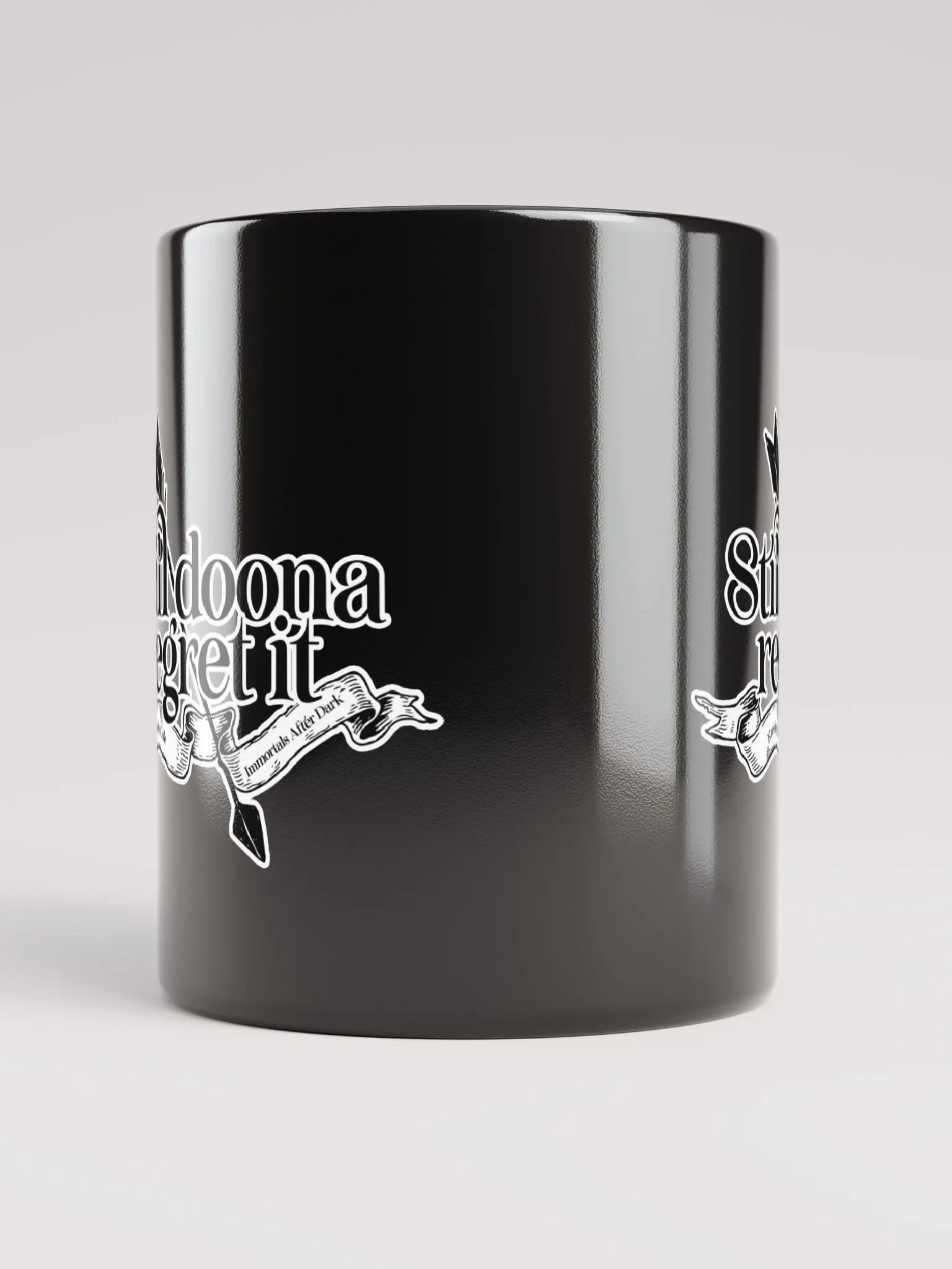 Still Doona Regret It Black Mug product image (10)