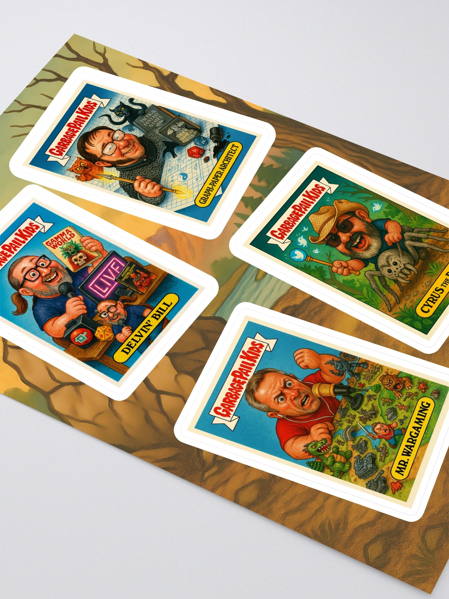 GPK Parody Sticker Sheet [TTRPG Twitter Edition] Sheet 4 product image (2)