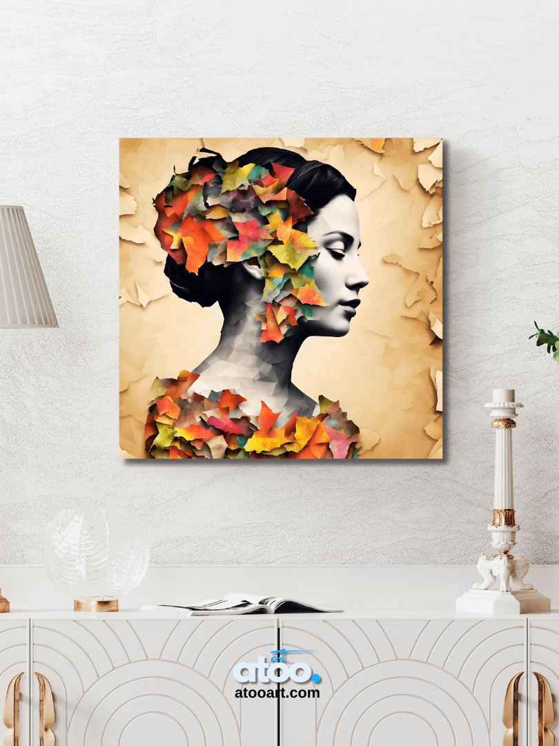 Paper Collection | Colorful Contradictions | Canvas Art Painting product image (3)