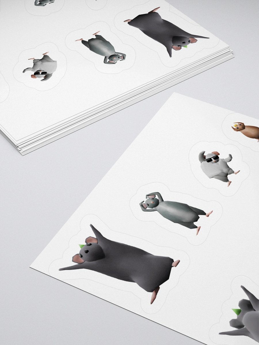Rat Party YMCA Sticker Set product image (4)