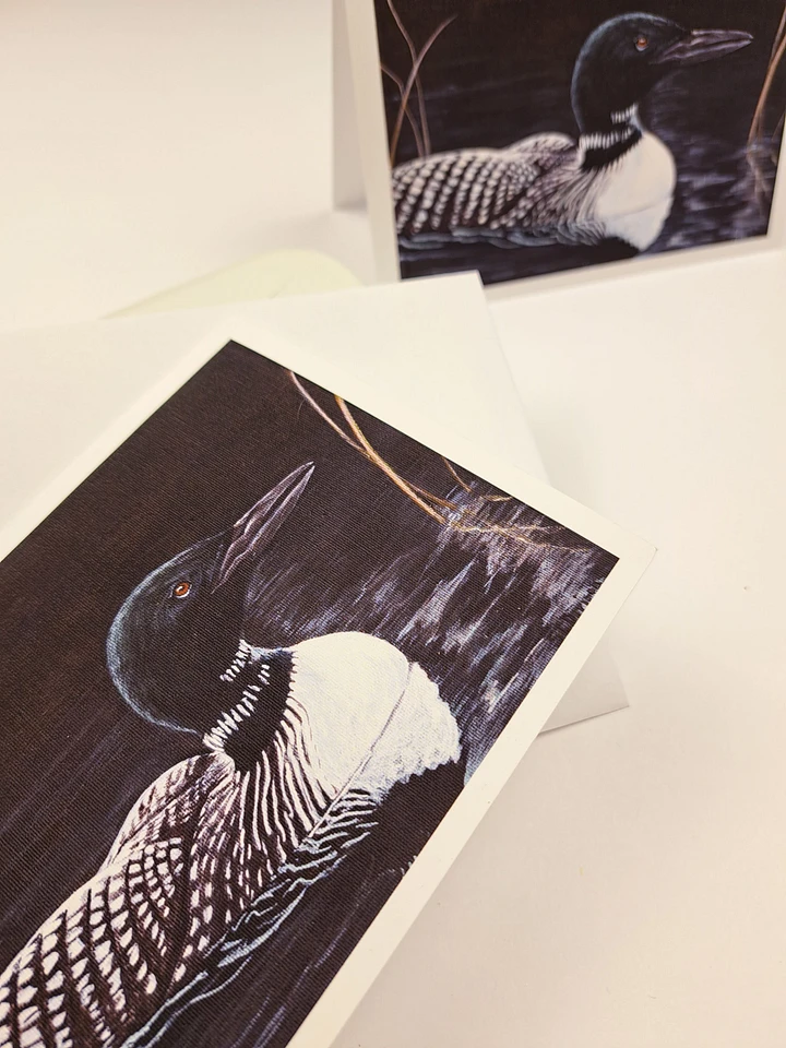 Wildlife Art Greeting Card - Common Loon - Shipping Included product image (2)