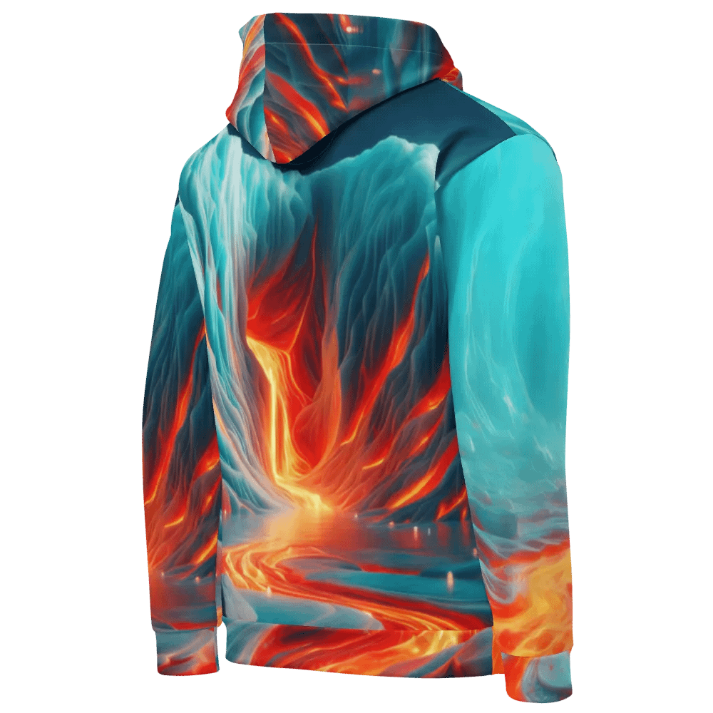 Fire and Ice - Vivid Glacial Lava Cascade #2 product image (7)
