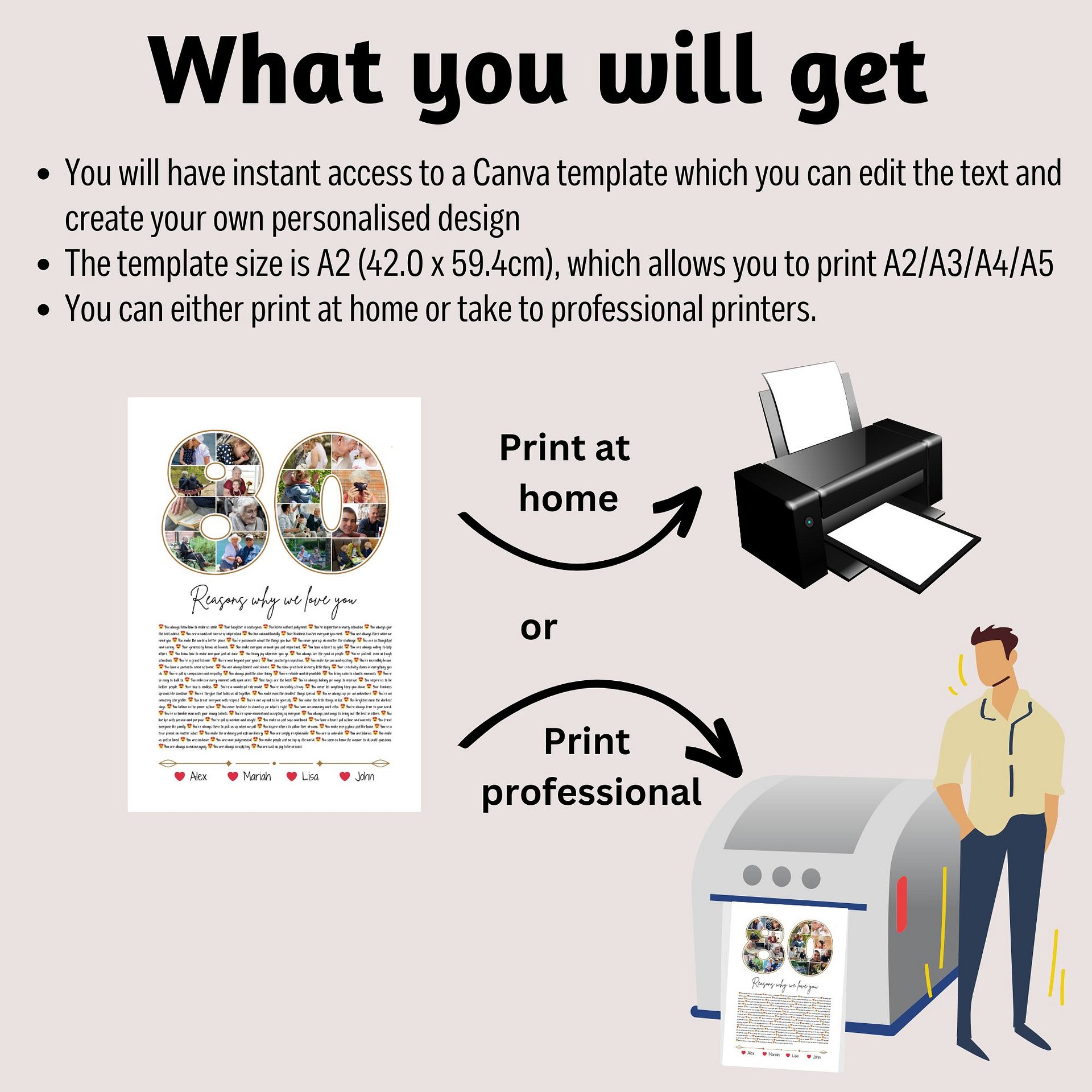 80 Reasons Why We Love You Canva Template product image (3)