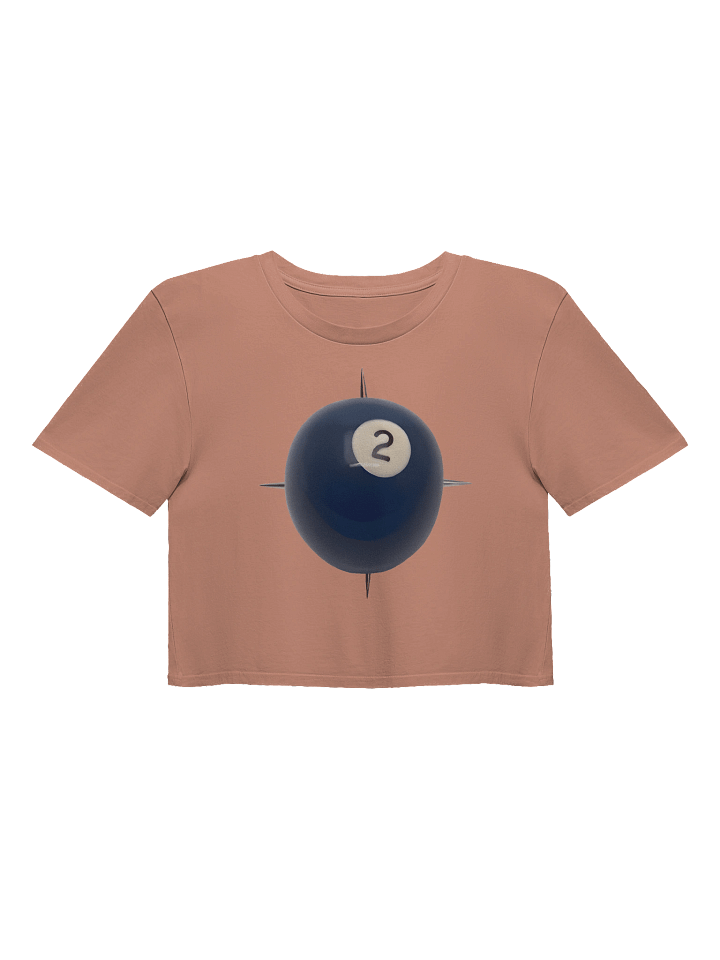 Vintage Number 2 Billiard Ball Crop Top. product image (1)