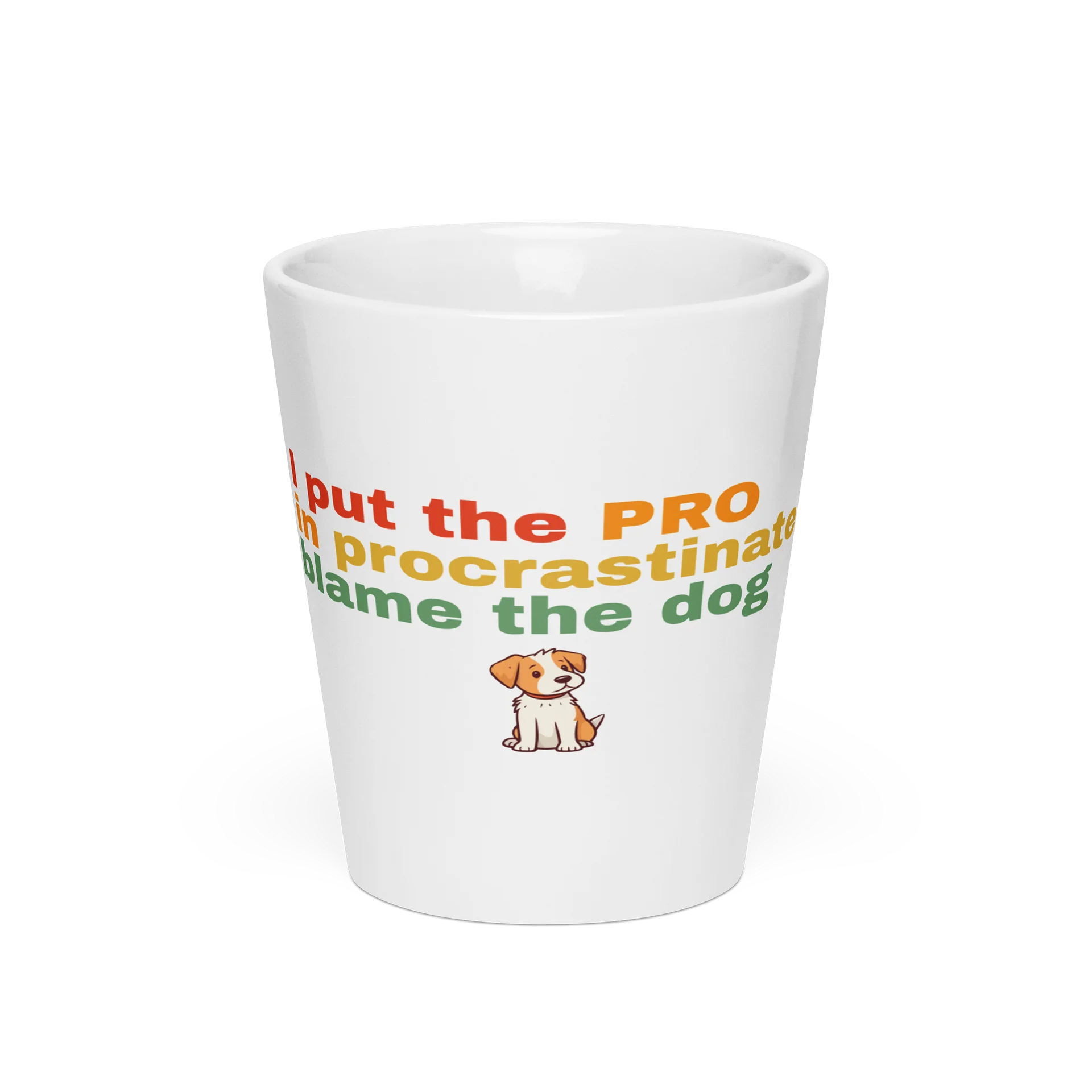 Drink not Procrastinate Pup Latte Mug product image (3)